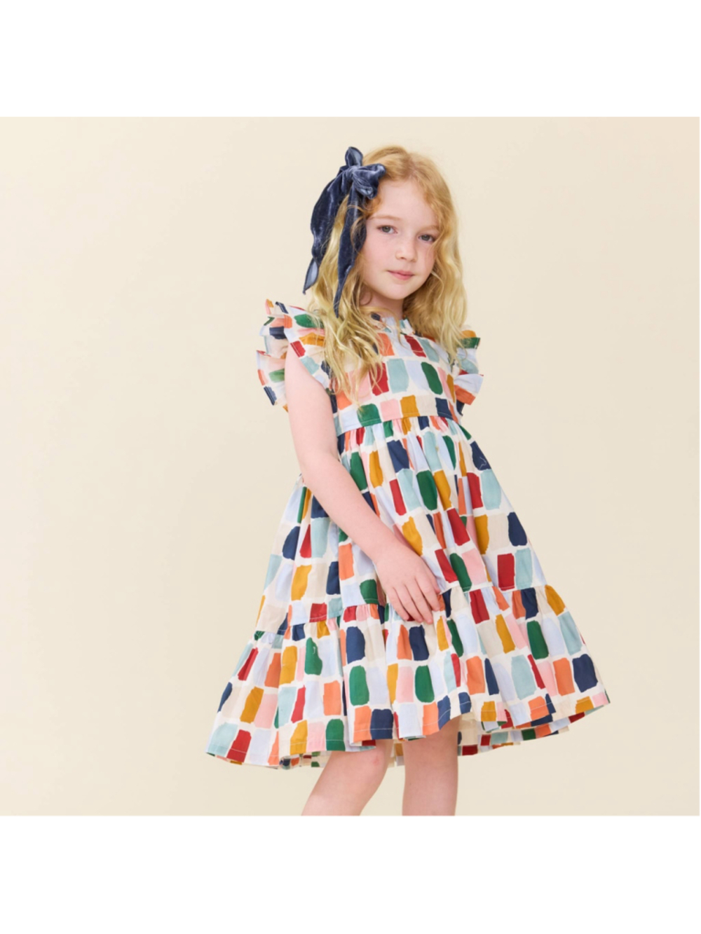 Pink Chicken Jennifer Dress Fall Paint Swatches Girls 5Y NWT